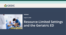 GEDC Webinar: Resource-Limited Settings and the Geriatric ED