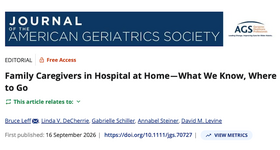 JAGS Editorial: Family Caregivers in Hospital at Home—What We Know, Where to Go